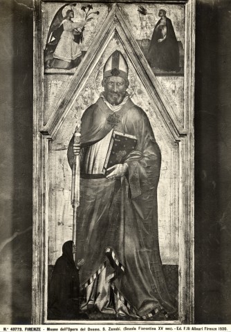 Alinari, Fratelli — Firenze - Museo dell'Opera del Duomo. S. Zanobi. (Scuola Fiorentina XV sec). — insieme